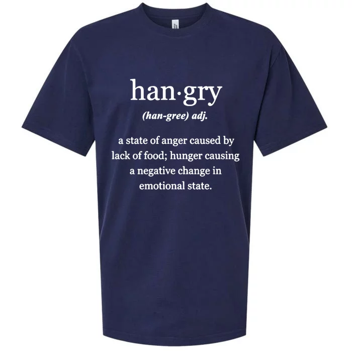 What Is Hangry? Meaningful Gift Sueded Cloud Jersey T-Shirt