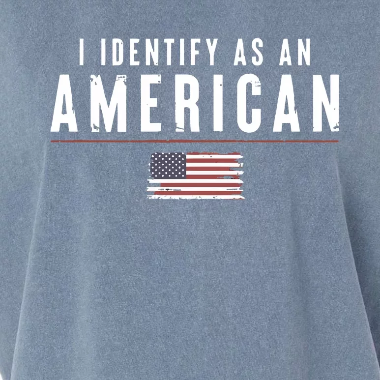 Women’S I Identify As An American Garment-Dyed Women's Muscle Tee