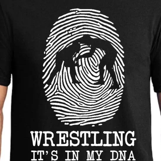 Wrestling It's In My Dna Fun For Wrestlers Grapplers Gift Pajama Set