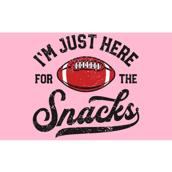 Wo I'm Just Here For The Snacks Funny Fantasy Football League V-Neck Bumper Sticker