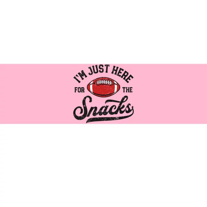 Wo I'm Just Here For The Snacks Funny Fantasy Football League V-Neck Bumper Sticker