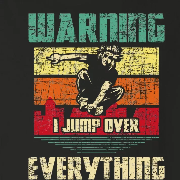 Warning I Jump Over Everything Parkour Enthusiast Toddler Long Sleeve Shirt