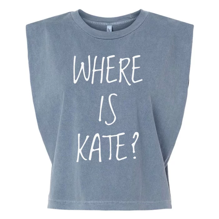 Where Is Kate Garment-Dyed Women's Muscle Tee