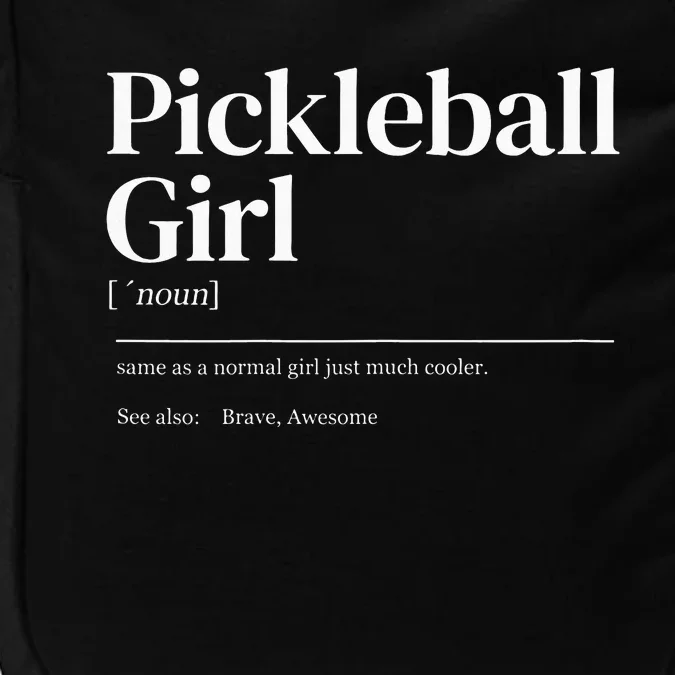 Why I Lose at Pickleball Humor Funny Pickleballers Impact Tech Backpack