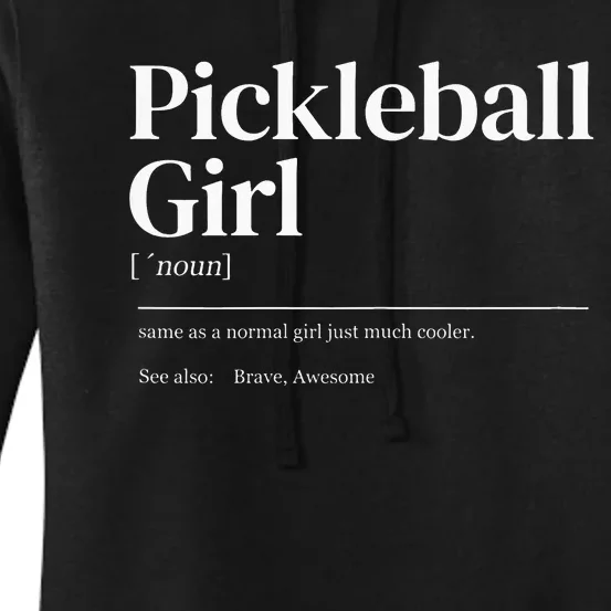 Why I Lose at Pickleball Humor Funny Pickleballers Women's Pullover Hoodie