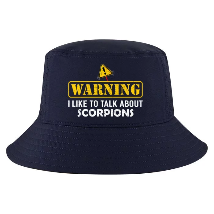 Warning! I Like To Talk About Scorpions Gift Cool Comfort Performance Bucket Hat