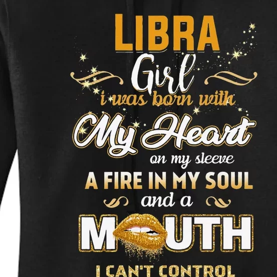 Wo I'm Libra September 23 October 22 Birthday Women's Pullover Hoodie