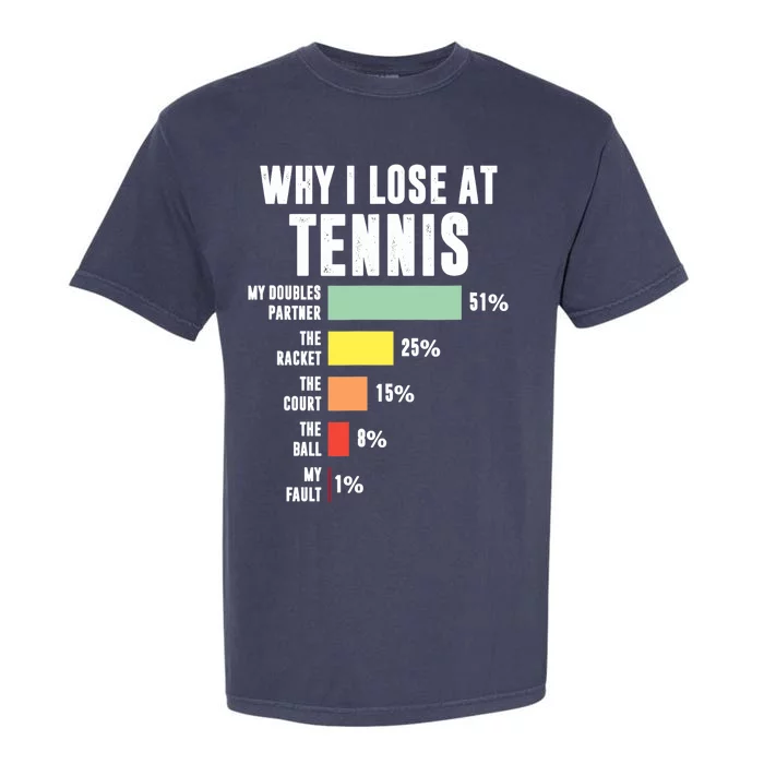 Why I Lose At Tennis, Funny Tennis Player Garment-Dyed Heavyweight T-Shirt