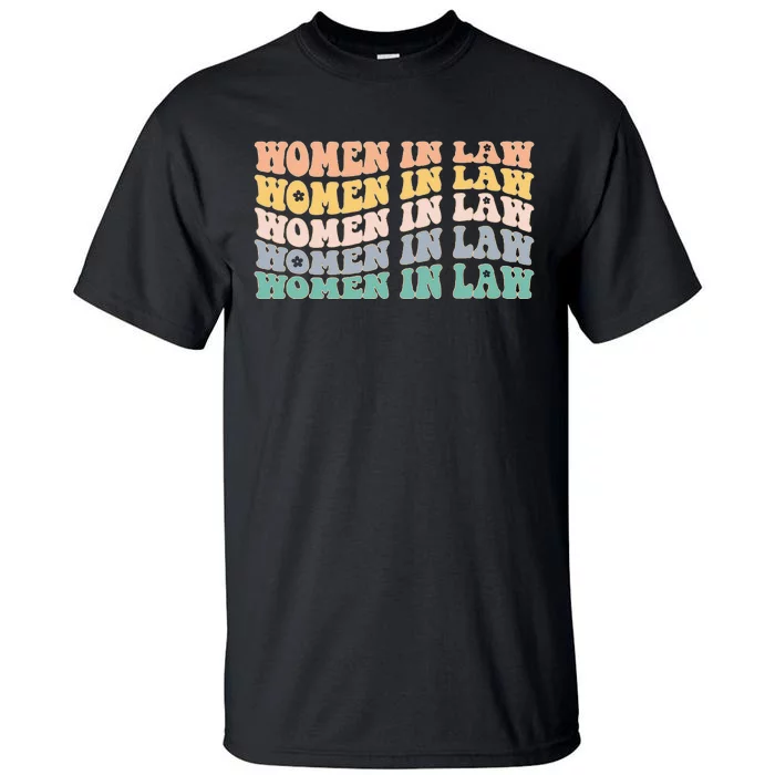 Women In Law Retro Lawyer School Student Tall T-Shirt