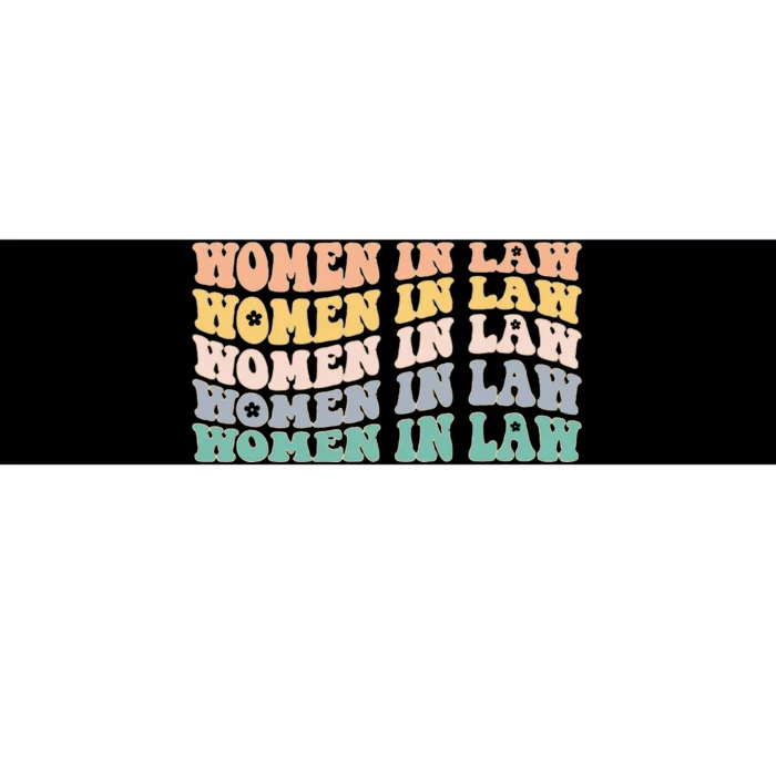 Women In Law Retro Lawyer School Student Bumper Sticker