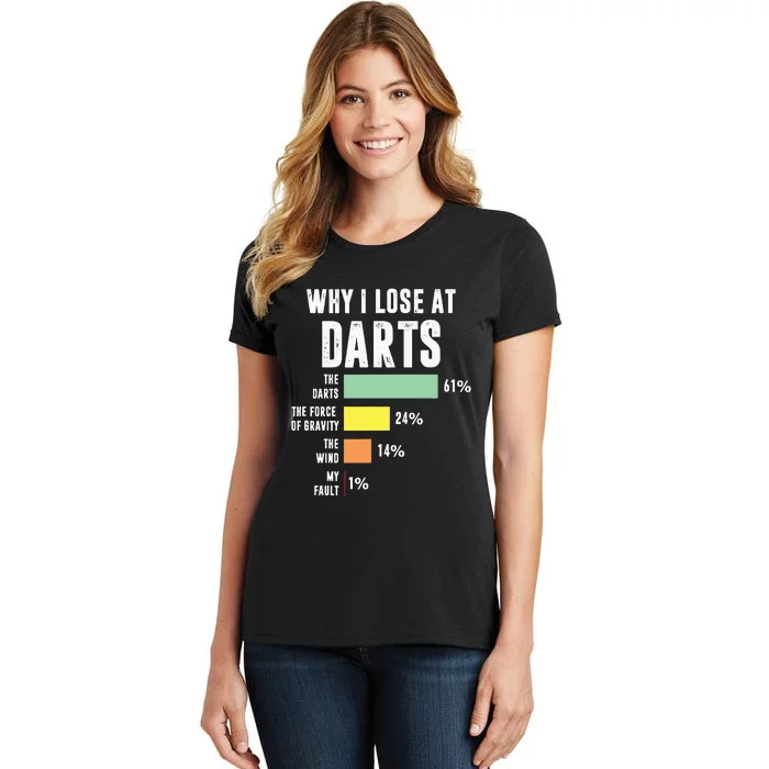 Why I Lose At Darts Funny Darts Player Women's T-Shirt