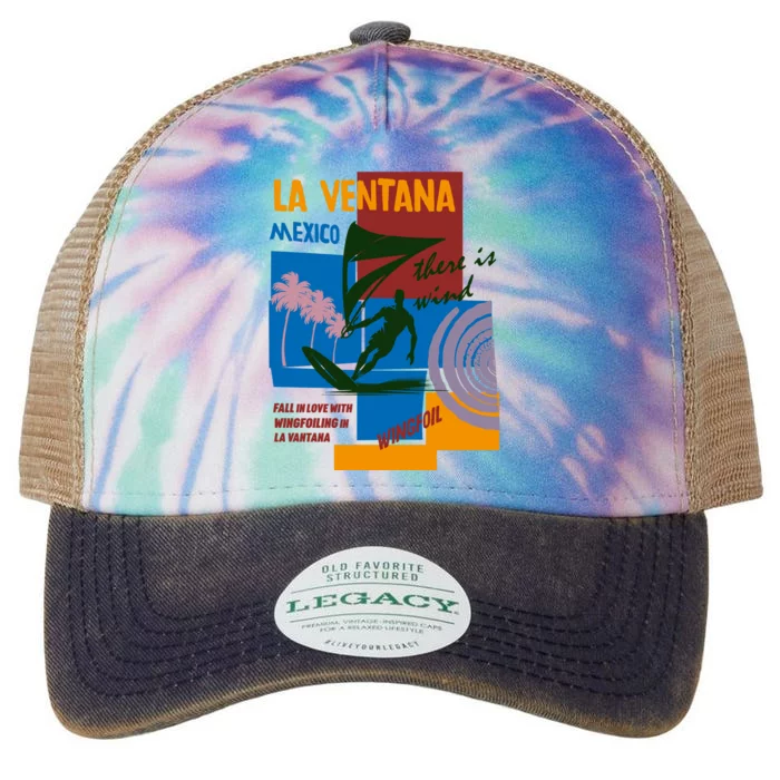 Wingfoil In La Ventana Mexico. Legacy Tie Dye Trucker Hat