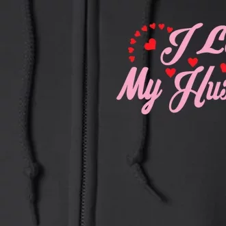 Wo I Love My Husband Wo's Coupless Full Zip Hoodie