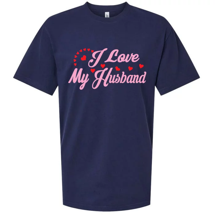 Wo I Love My Husband Wo's Coupless Sueded Cloud Jersey T-Shirt