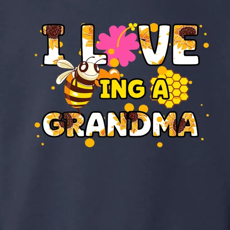 Womens I Love Being A Grandma Sunflower Bee Mother's Day Cute Cool Toddler Hoodie