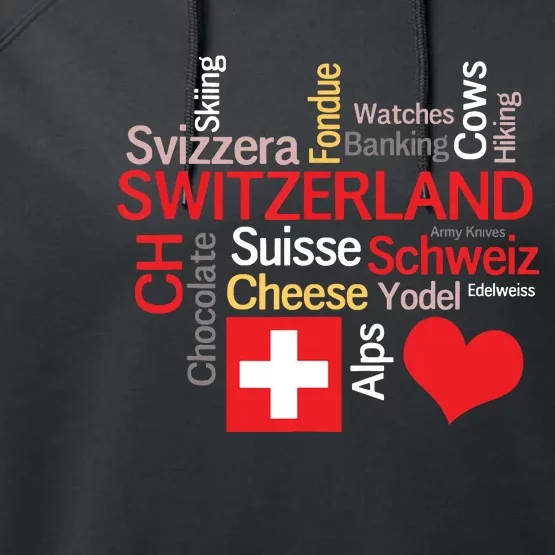 Why I Love Switzerland Performance Fleece Hoodie