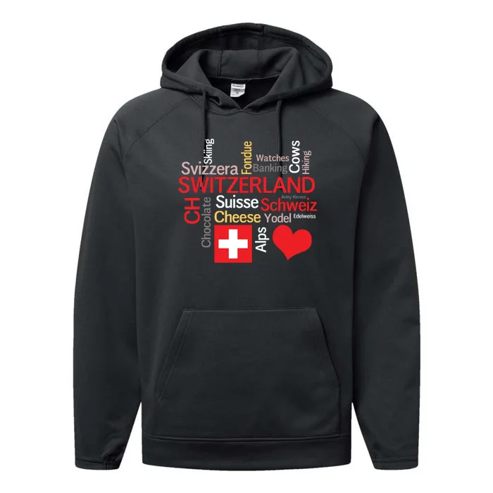 Why I Love Switzerland Performance Fleece Hoodie