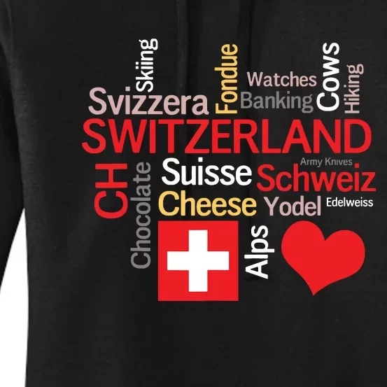 Why I Love Switzerland Women's Pullover Hoodie