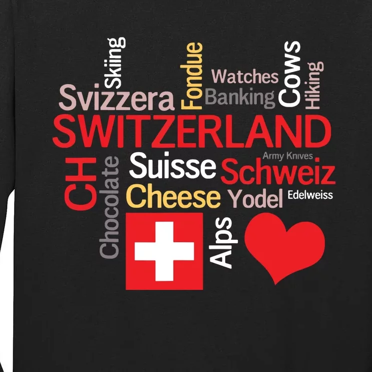 Why I Love Switzerland Tall Long Sleeve T-Shirt