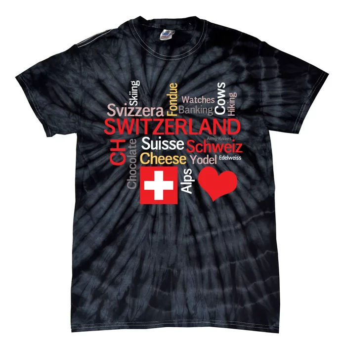 Why I Love Switzerland Tie-Dye T-Shirt