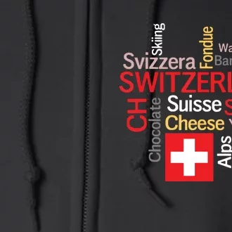 Why I Love Switzerland Full Zip Hoodie