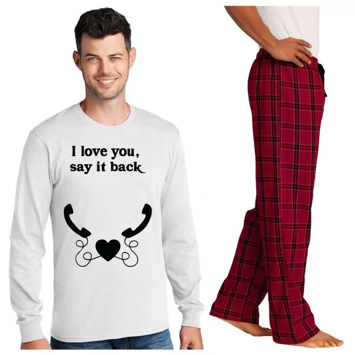 W0ahhkate I Love You Say It Back Long Sleeve Pajama Set