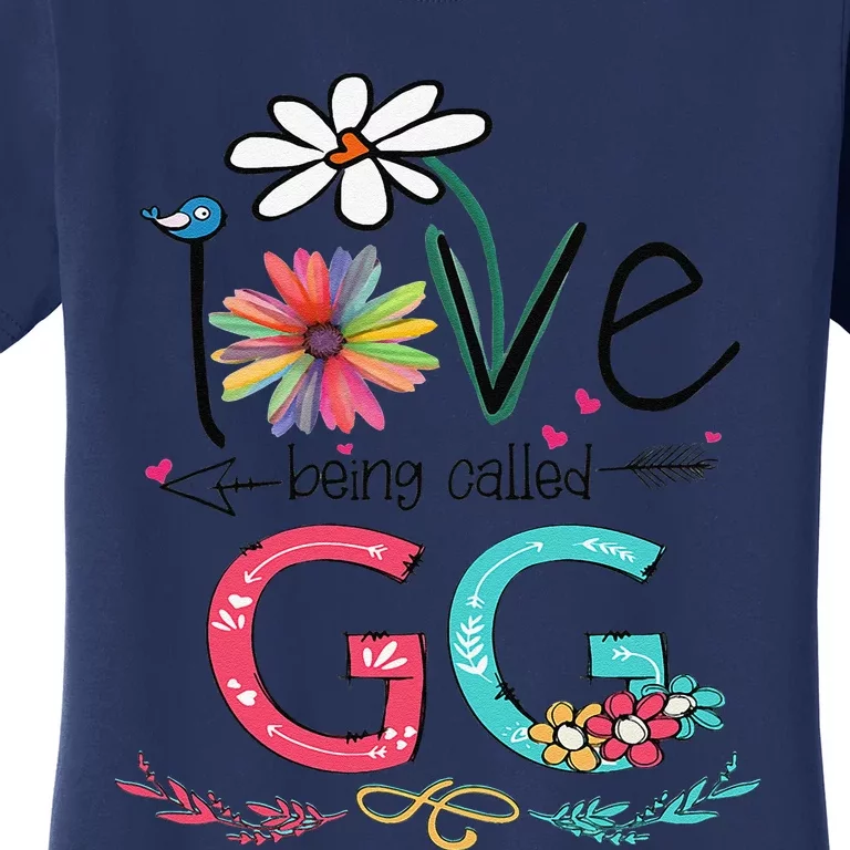 Womens I Love Being Called Gg Sunflower Mother's Day Women's T-Shirt