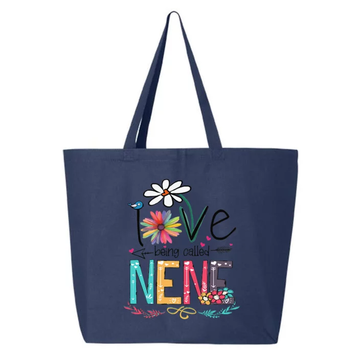 Womens I Love Being Called Nene Sunflower Mother's Day 25L Jumbo Tote