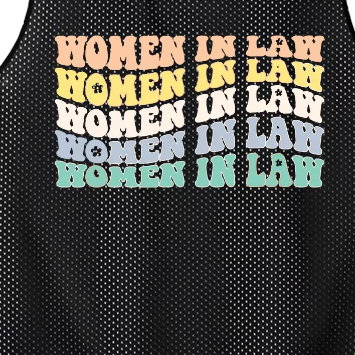 Women In Law Retro Lawyer School Student Mesh Reversible Basketball Jersey Tank