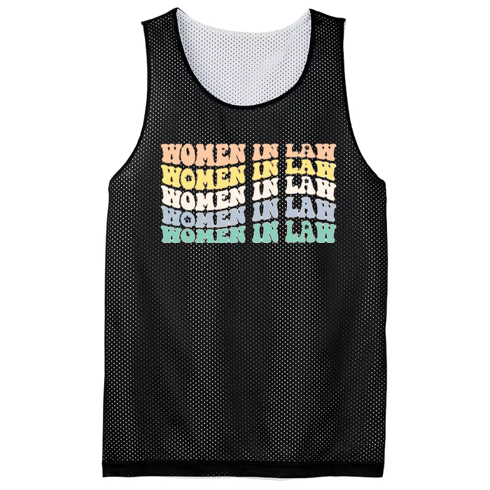 Women In Law Retro Lawyer School Student Mesh Reversible Basketball Jersey Tank