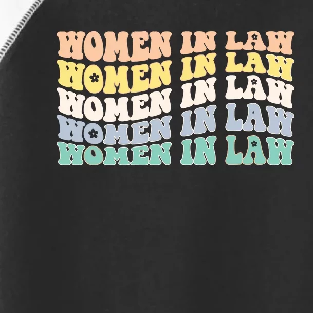 Women In Law Retro Lawyer School Student Toddler Fine Jersey T-Shirt