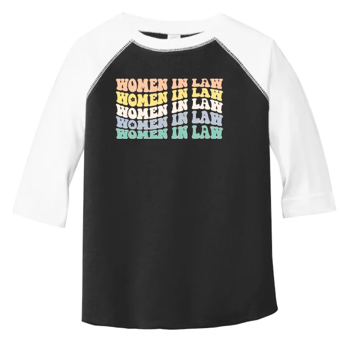 Women In Law Retro Lawyer School Student Toddler Fine Jersey T-Shirt