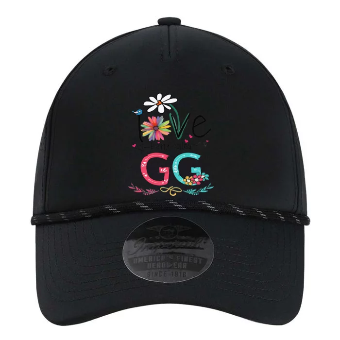 Womens I Love Being Called Gg Sunflower Mother's Day Performance The Dyno Cap