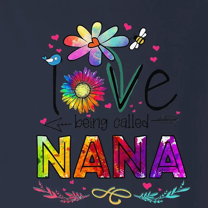 Womens I Love Being Called Nana Daisy Flower Cute Mother's Day Toddler Long Sleeve Shirt