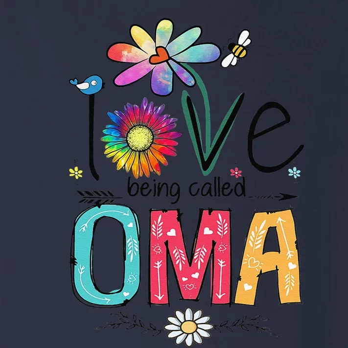 Womens I Love Being Called Oma Daisy Flower Cute Mother's Day Toddler Long Sleeve Shirt