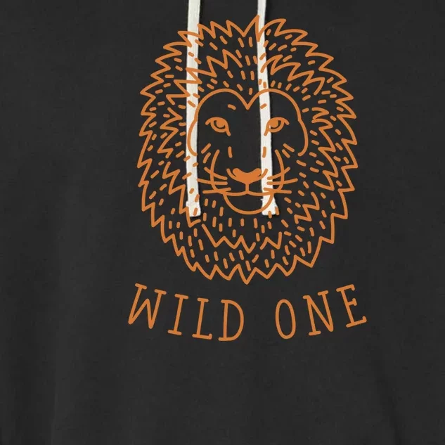 Wild One Lion Garment-Dyed Fleece Hoodie