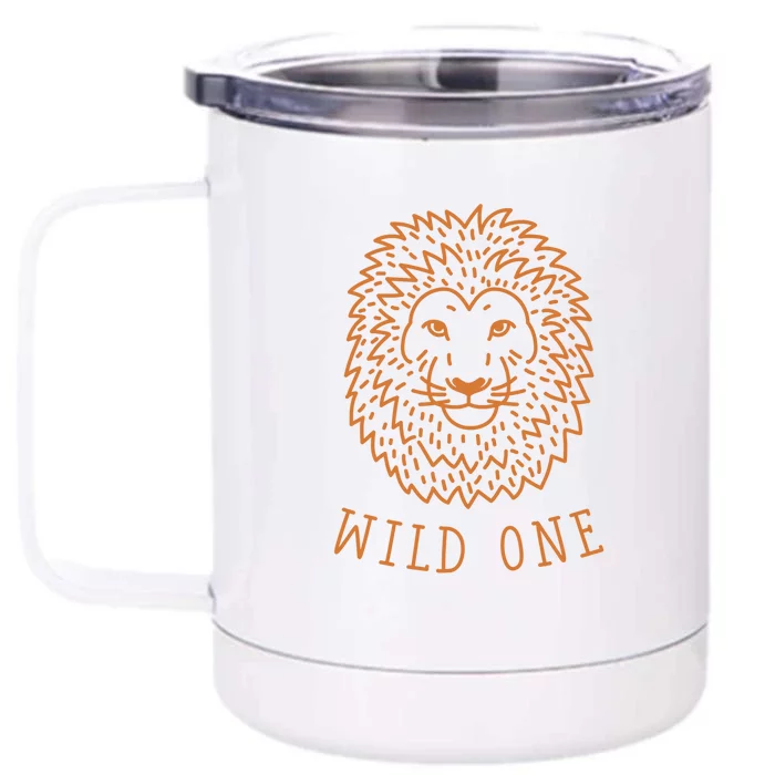 Wild One Lion Front & Back 12oz Stainless Steel Tumbler Cup