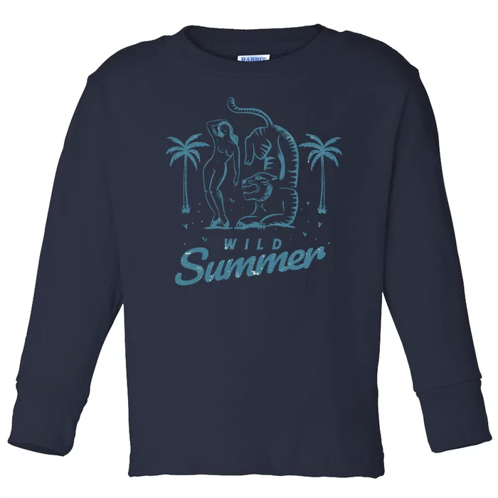 Wild Summer Toddler Long Sleeve Shirt