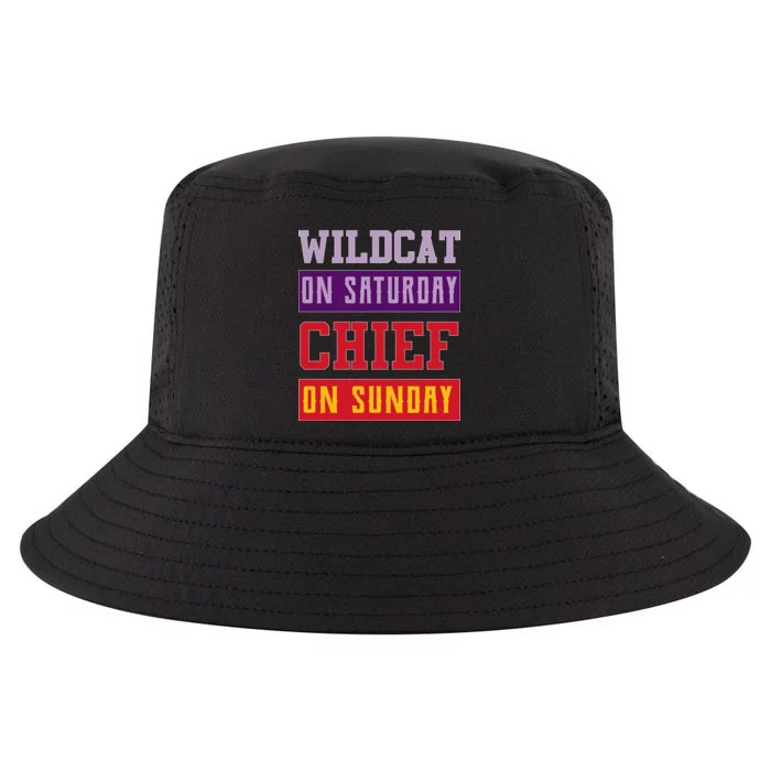 Wildcat On Saturday Chief On Sunday Cool Comfort Performance Bucket Hat