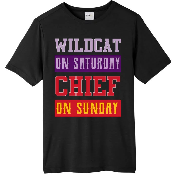 Wildcat On Saturday Chief On Sunday ChromaSoft Performance T-Shirt