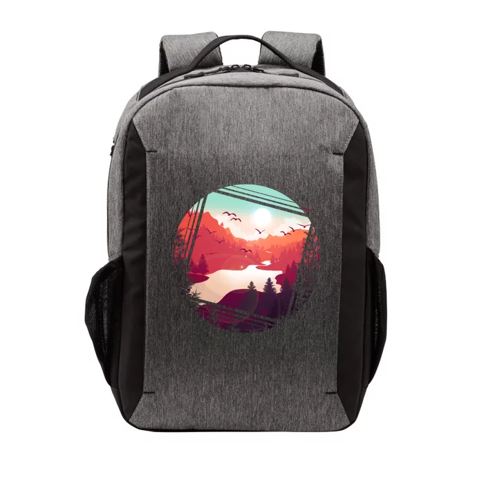 Wilderness Nature Scenery Vector Backpack