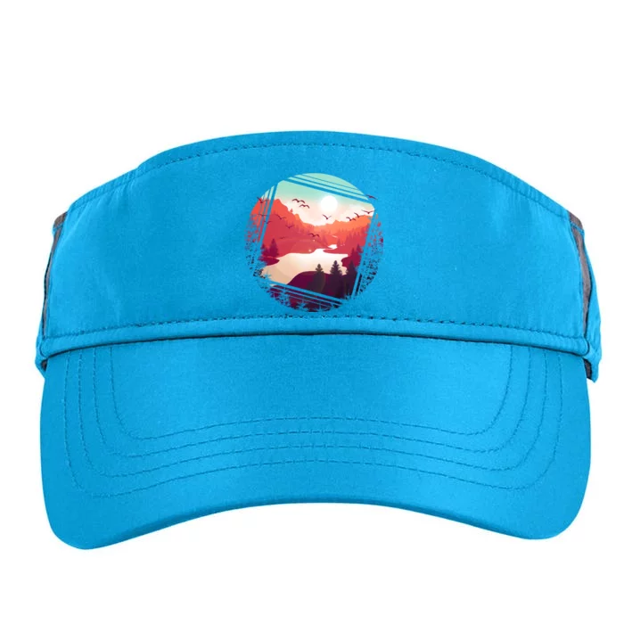 Wilderness Nature Scenery Adult Drive Performance Visor