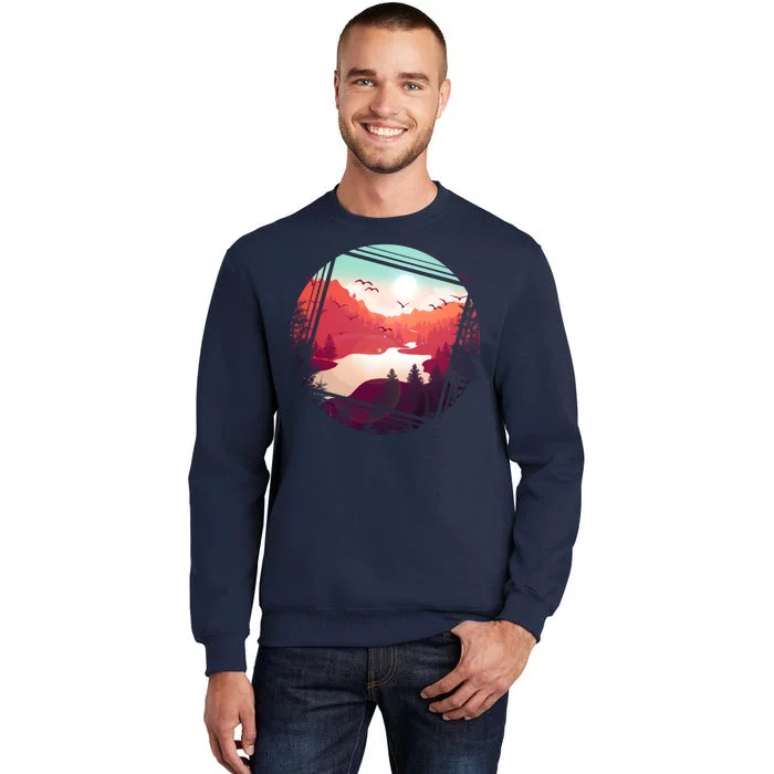 Wilderness Nature Scenery Tall Sweatshirt