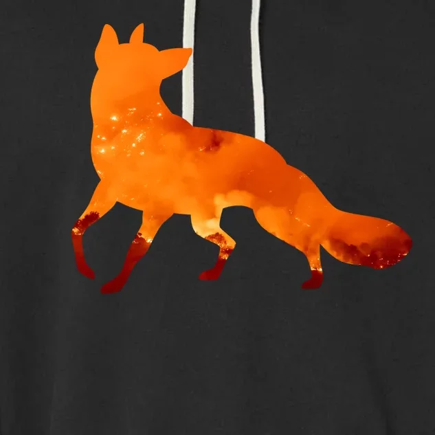 Wildfire Fox Garment-Dyed Fleece Hoodie