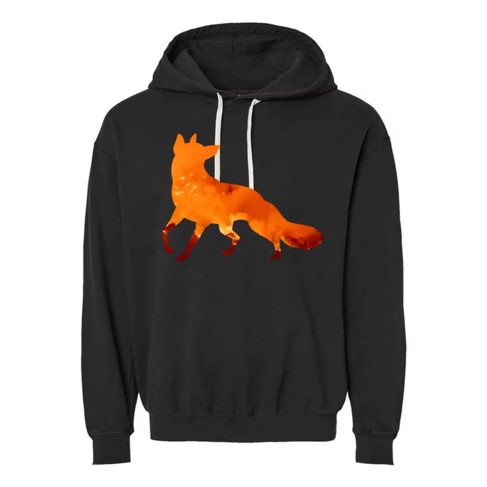 Wildfire Fox Garment-Dyed Fleece Hoodie