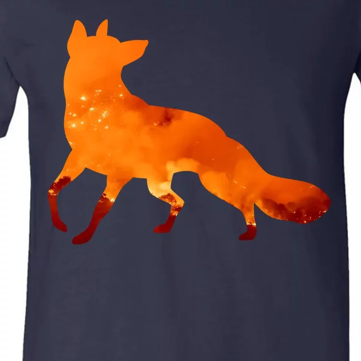 Wildfire Fox V-Neck T-Shirt