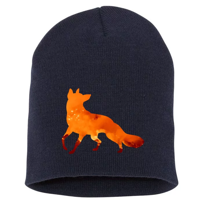 Wildfire Fox Short Acrylic Beanie