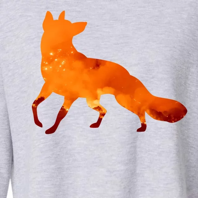 Wildfire Fox Cropped Pullover Crew