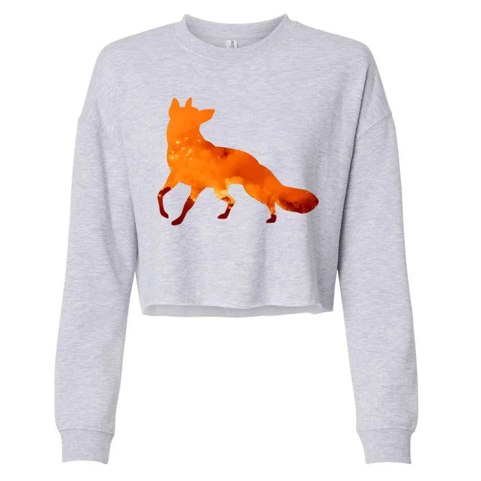 Wildfire Fox Cropped Pullover Crew