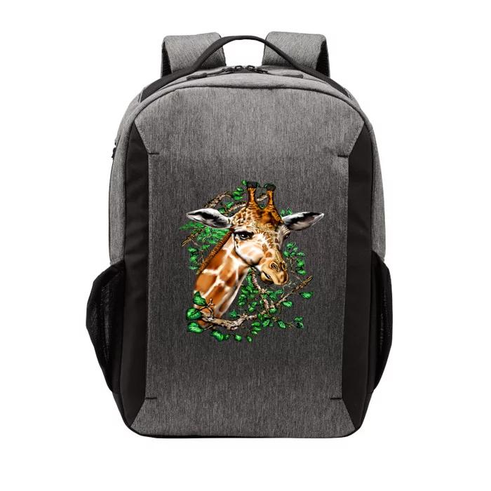 Wildlife - Big Face Giraffe Portrait Vector Backpack